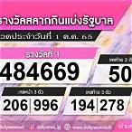 ผลสลาก1ตุลาคม2565